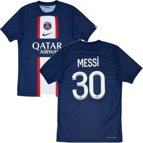 2022-23 Mens Paris Saint Germain Authentic Home Shirt Messi #30